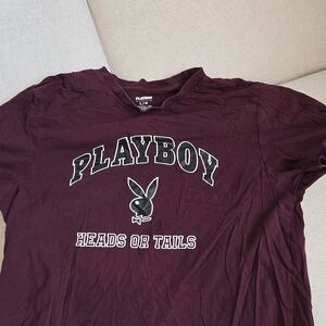 PLAYBOY Kids Burgundy T-Shirt